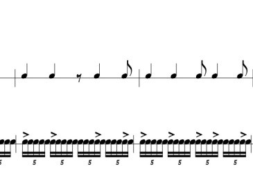 Quintuplets Accents - Progressive Steps to Syncopation by Ted Reed