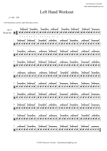 Left Hand Workout – Francis' Drumming Blog