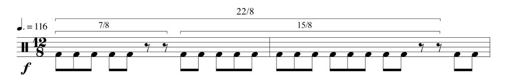 meshuggah broken cog basic pattern