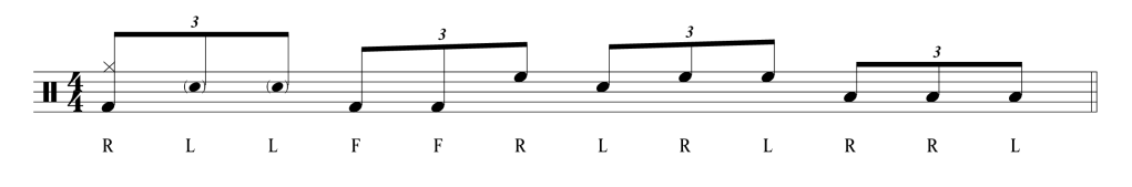fill idea 8th note triplet
