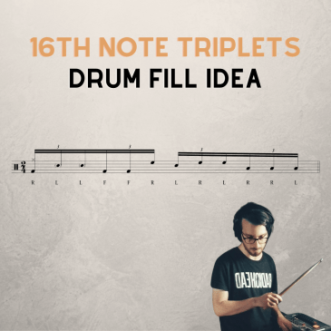 16th note triplets drum fill idea