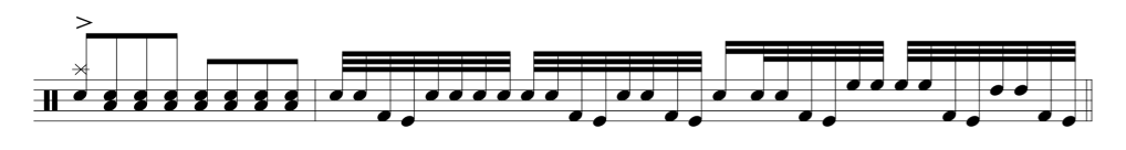 mike portnoy pull me under drum fill transcription