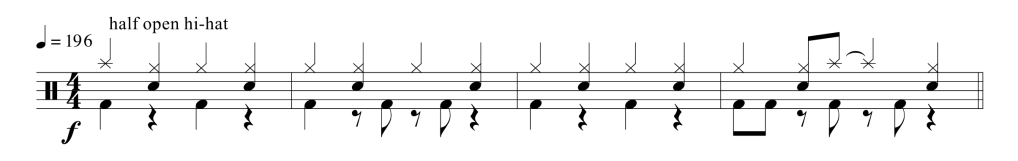 ian paice burn drum groove transcription