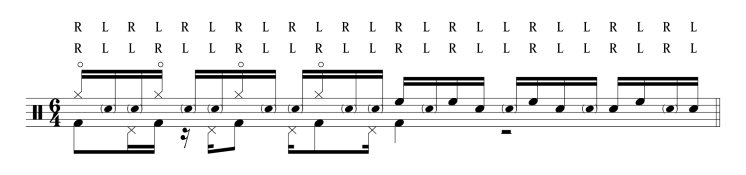 neil peart subdivisions drum fill
