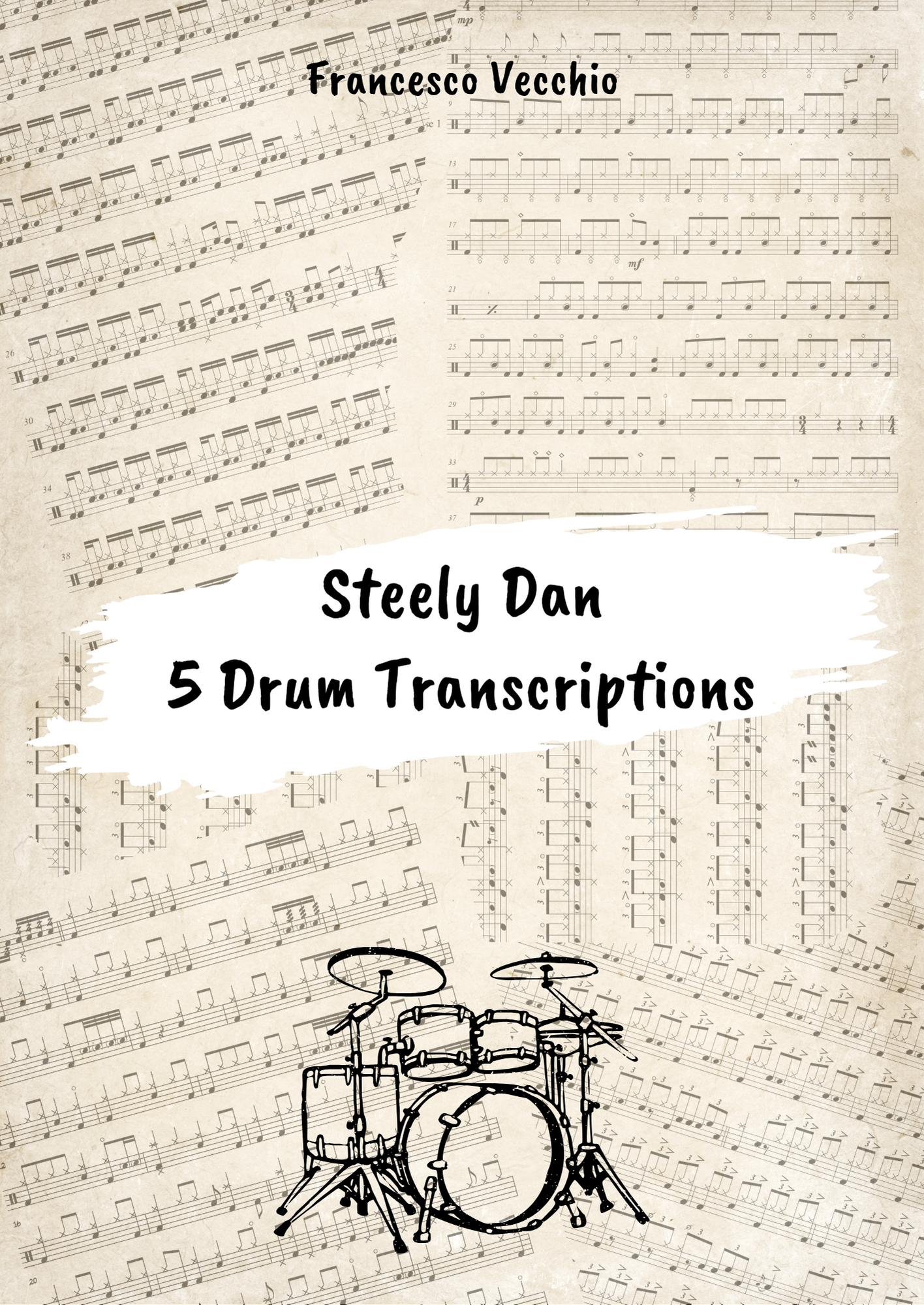 steely dan 5 drum transcriptions drum book