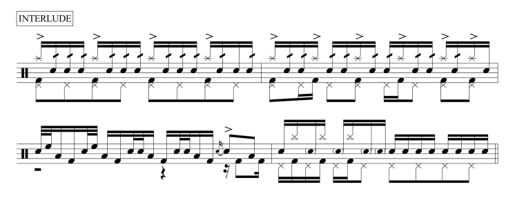 smashing pumpkins jimmy chamberlin jellybelly interlude drum transcription