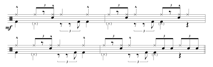 radiohead pyramid song drum beat transcription