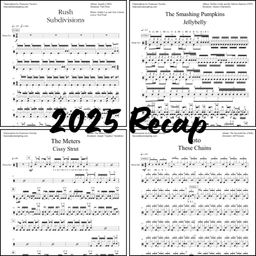 francis' drumming blog 2025 recap