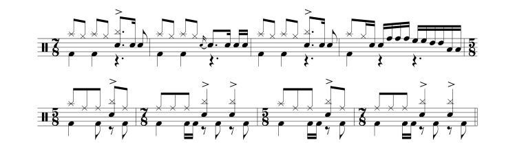 neil peart rush distant early warning drum transcription